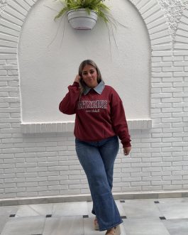 Sudadera Tana burdeos