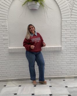 Sudadera Tana burdeos